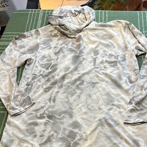 Habit size Large Men's Gray Hooded fishing shirt